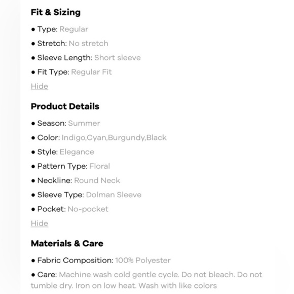 Bloomchic Floral Printed Rolled Tab Indigo Blouse 26 NWT - Picture 7 of 8